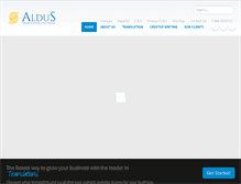 Tablet Screenshot of aldus.ca